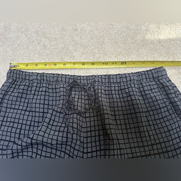 Eileen Fisher SET Black Gray M Top and S/P Pants Grid Pattern - Picture 15 of 16